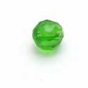 Glaskraal, rond met facetten, groen, 12 mm (5 st.)