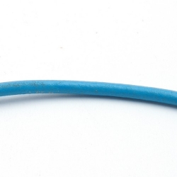 Natuurleer, blauw, 4 mm (1 meter)