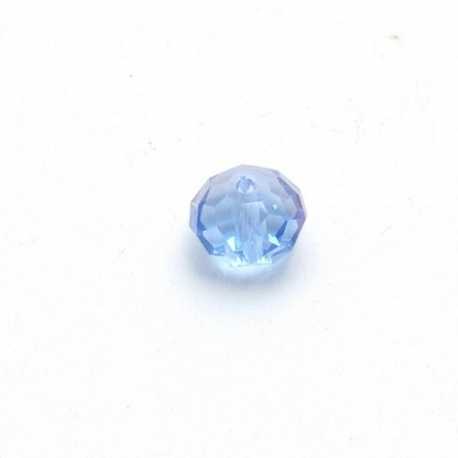 Facetkraal donut 8x6mm (blauw)