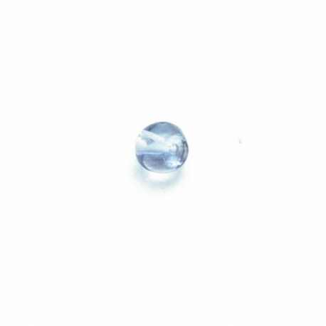 Glaskraal, rond, grijs, 4 mm (1 streng)