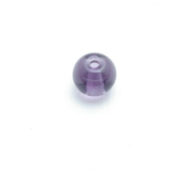 Glaskraal, rond, paars, 6 mm (streng)