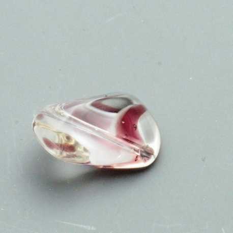 Glaskraal, brok, paars, 14 mm (10 st.)