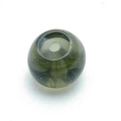 Glaskraal, rond, grijs, 12 mm (10 st.)