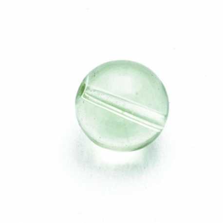 Glaskraal, rond, groen, 12 mm (10 st.)