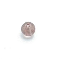 Glaskraal, rond, paars, 6 mm (1 streng)