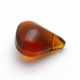 Glaskraal, druppel, bruin, 17 x 14 mm (8 st.)