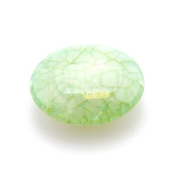 Kunststof kraal rond plat groen 30 mm (5 st.)