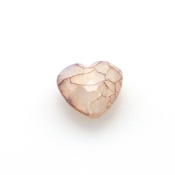 Kunststof kraal hart facet bruin 18 mm (10 st.)