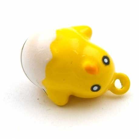 Metaal, belletje, kuikentje, 24 mm (1 st.)