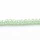 Facetkraal, donut, mintgroen, AB, 4 x 6 mm (streng)