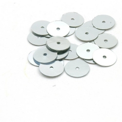 Lovertjes, rond, zilver, 10 mm (50 gram)