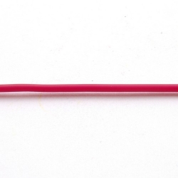 Rubber, roze, 2 mm (1 meter)