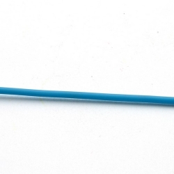 Rubber, blauw, 2 mm (1 meter)