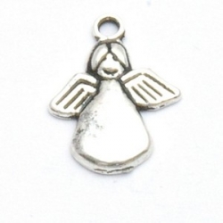 Metaal, bedel, engeltje,  mm (5 st.)