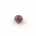 Glaskraal, disc met facetten, aubergine, 8 x 10 mm (10 st.)