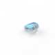 Glaskraal, druppel met facetten, blauw, AB, 12 x 8 mm (10 st.)