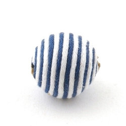 Touwkraal, blauw/wit, 21 mm (3 st.)
