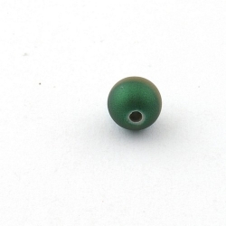 DQ Acryl kraal rond groen metallic 10 mm (10 st.)