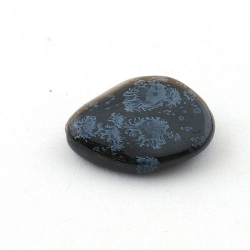 DQ Acryl kraal, zwart, marmer, 26 mm (3 st.)