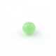 Glaskraal, donut met facetten, groen, mat, 8 x 10 mm (10 st.)