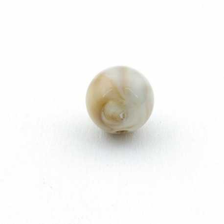 DQ Acryl kraal rond beige 12 mm (20 st.)