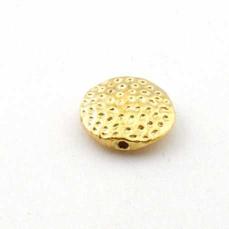 Metalen kraal, rond, goud, 16 mm (5 st.)