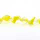 Glaskraal, brok, transparant/geel, 18 mm (streng)