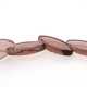 Glaskraal, ovaal, paars, 20 x 10 mm (streng)