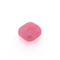 Dyed Jade, kraal, vierkant, roze, 10 mm (10 st.)