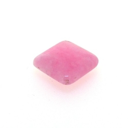 Dyed Jade, kraal, vierkant, roze, 15 mm (5 st.)