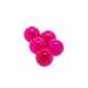 Gekleurd steen kraal, rond, fuchsia, 6 mm (streng)