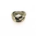 3 in 1 ring, edelstaal, glans, maat 19