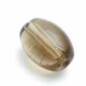 Glaskraal, ovaal, rookbruin, 10 mm (10 st.)