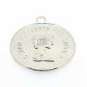 Metaal, hanger, munt, zilver, 46 mm (1 st.)