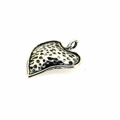 Metaal, hanger, hart, 'share your heart', zilver, 36 mm (3 st.)