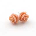 Oorstekers, roos, nude, 12 mm (1 paar)