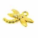 Metaal, bedel, goud, libelle, 16 mm (3 st.)
