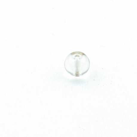 Glaskraal, rond, champagne, 6 mm (streng)