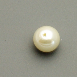 Glasparel, rond, wit, 10 mm (streng)