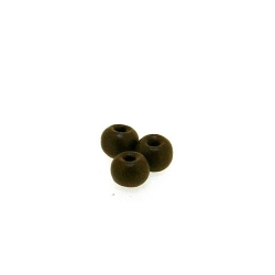Houten kraal rond bruin 4 mm (25 gram)