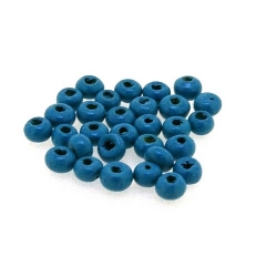 Houten kraal, rond, blauw, 3 mm (25 gram)