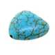 Gekleurd Turquoise kraal, hart, turquoise, 18 mm (5 st.)