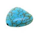 Gekleurd Turquoise kraal, hart, turquoise, 18 mm (5 st.)