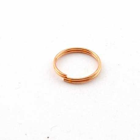 Ring split roségoud 4 mm (10 gram)
