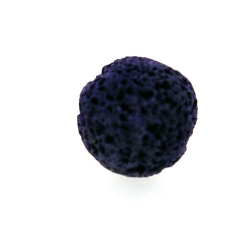 Lava kraal, rond, paars, 12 mm (10 st.)