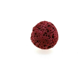 Lava kraal, rond, roze, 10 mm (10 st.)