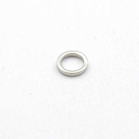 Montagering, metaal, zilver, 8 mm (20 st.)
