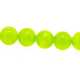 Gekleurd steen kraal, rond, felgroen, 6 mm (streng)
