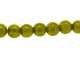 Gekleurd steen kraal, rond, olijfgroen, 6 mm (streng)