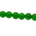 Gekleurd steen kraal, rond, groen, 6 mm (streng)